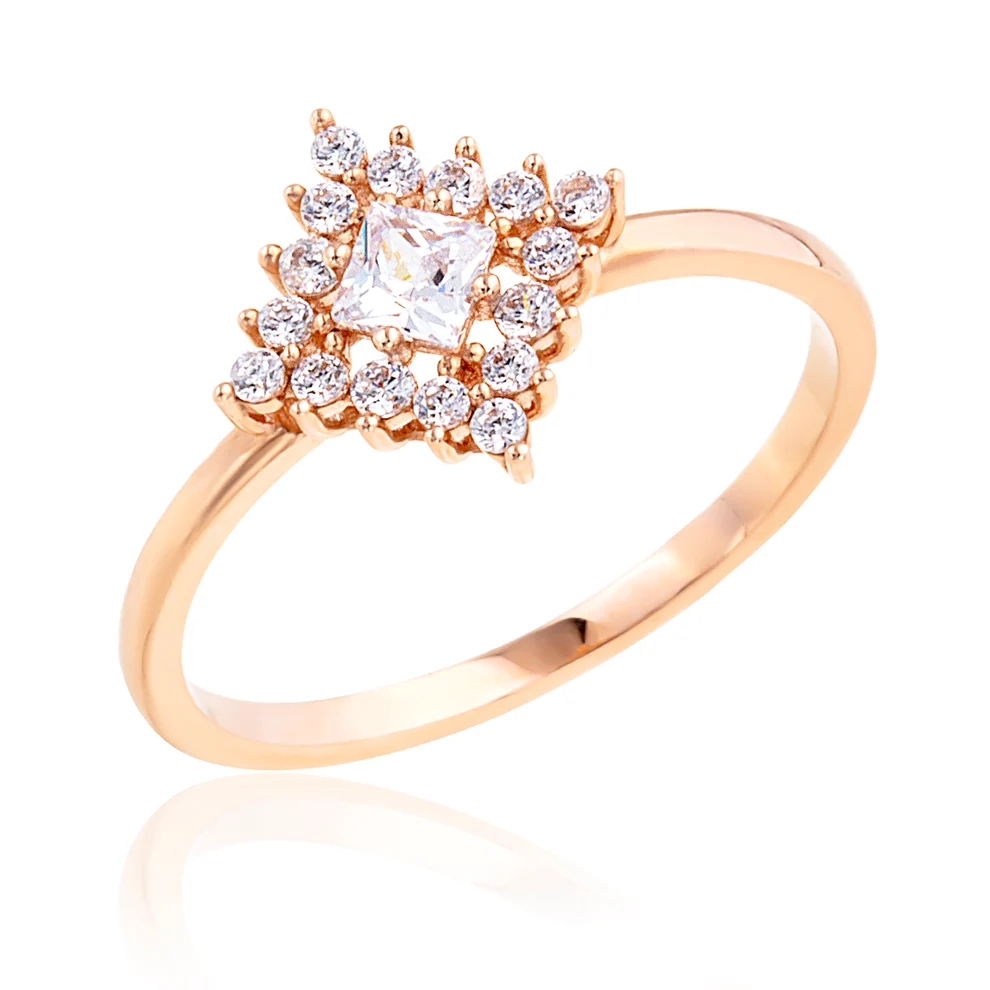14K Rose Gold Dainty Ring