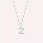 Z Harf 0.10 CT Pırlanta Taşlı Beyaz Altın Kolye